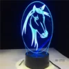 Lampe 3D Cheval Tête De Profil