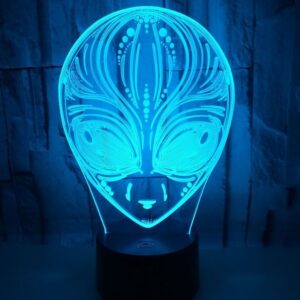 Lampe 3D alien mysterieux