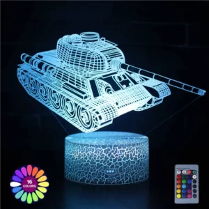 Lampe 3D Voiture Tanque