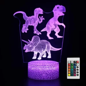 Lampe 3D dinosaures de differentes categories
