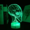 Lampe 3D Alien futuriste