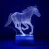Lampe 3D cheval chevauchant