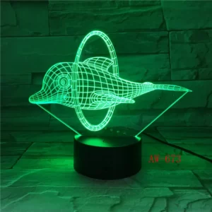Lampe 3D Dauphin Acrobatique
