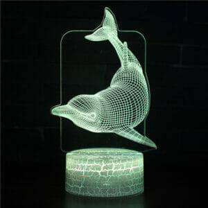 Lampe 3D Dauphin - Voyage Lumineux dans l'Azur