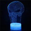 Lampe 3D squelette effrayante