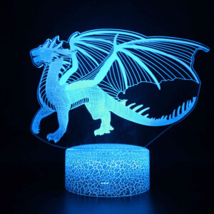 Lampe 3D dragon volant