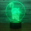 Lampe 3D Chat de Face