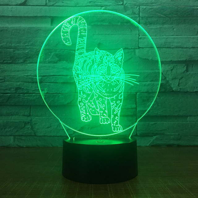Lampe 3D Chat de Face
