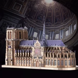 Puzzle 3D Notre Dame de Paris en Métal 382 Pièces Age 14+ 15x6x11cm