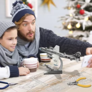 Puzzle 3D Avion de Chasse en Métal 150 Pièces Age 14+ 29x21x13cm