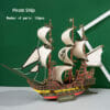 Puzzle 3D Bateau Pirate à Voile en Bois 126 Pièces Age 12+