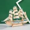 Puzzle 3D Bateau Pirate en Bois 76 Pièces Age 12+