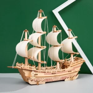 Puzzle 3D Bateau à Voile en Bois 88 Pièces Age 12+