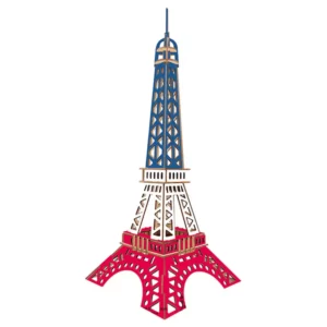Puzzle 3D Tour Eiffel en Bois 86 Pièces 20x20x52cm