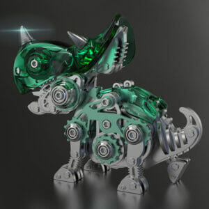 Puzzle 3D Dinosaure en Metal 222 Pièces Age 12+ 95x43x78mm