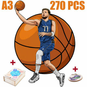 Puzzle 3D Basketball Joueur 77 en Bois 270 Pièces Age 12+ 42x29cm