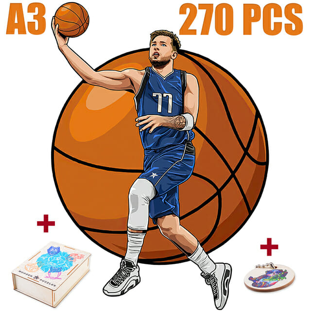 Puzzle 3D Basketball Joueur 77 en Bois 270 Pièces Age 12+ 42x29cm