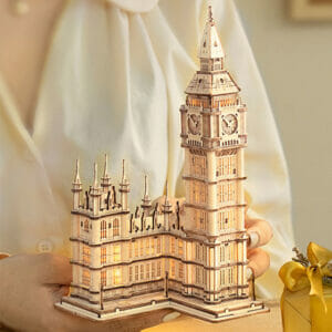 Puzzle 3D Big Ben En Bois Age 8+ 113 Pièces 360x75x117mm
