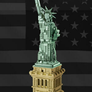 Puzzle 3D Statue de La Liberté en Plastique 1577 Pièces Age 6+ 17.7x17.7x46.4cm