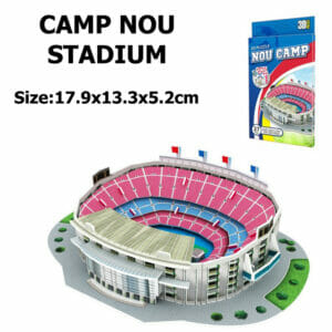 Puzzle 3D Stade de Foot Camp Nou en Plastique Age 3+ 17.9x.13.3x5.2cm