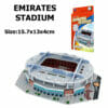 Puzzle 3D Stade de Foot Emirates en Plastique Age 3+ 15.7x13x4cm