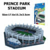 Puzzle 3D Stade de Foot Parc Des Princes en Plastique Age 3+ 17.6x15.3x3.5cm