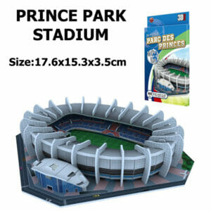 Puzzle 3D Stade de Foot Parc Des Princes en Plastique Age 3+ 17.6x15.3x3.5cm