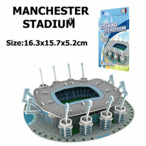 Puzzle 3D Stade de Foot Manchester en Plastique Age 3+ 16.3x15.7x5.2cm