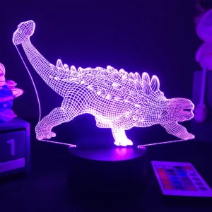 Lampe 3D dinosaure Ankylosaurus