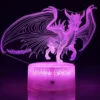 Lampe 3D dragon feerique