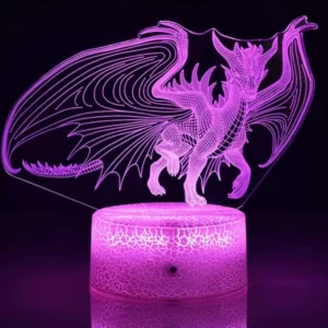 Lampe 3D dragon feerique