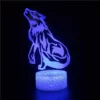 Lampe 3D Loup Rugissant