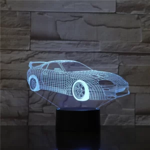 Lampe 3D Voiture De Sport Vue de Profil