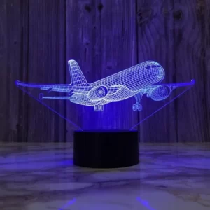 Lampe 3D avion au décollage