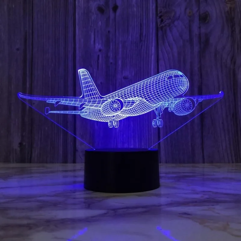 Lampe 3D avion au décollage