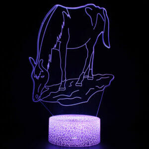 Lampe 3D Cheval - Élégance au Point d'Eau