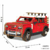 Puzzle 3D Voiture SUV Rouge en Bois 102 Pièces Age 8+ 22x9x10cm