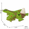 Puzzle 3D Avion J31 Fighter en Bois 84 Pièces Age 8+ 21x25x17cm