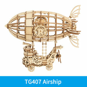 Puzzle 3D Navire Aérien en Bois 176 Pièces Age 14+ 180x125x165mm