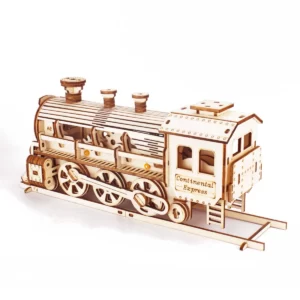 Puzzle 3D Train Continental Express en Bois 226 Pièces 26x11x7cm