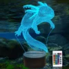 Lampe 3D Axolotl