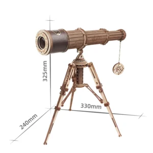 Puzzle 3D Bois - Véritable téléscope Age 14+ 314pcs 33x24x32.5cm