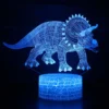 Lampe 3D Dinosaure - Tricératops
