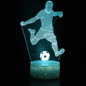 Lampe 3D Football - Joueur en action