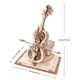 Puzzle 3D Bois Violoncelle avec Boîte à Musique Age 14+ 199 Pcs 18.5x20.5x23.5cm