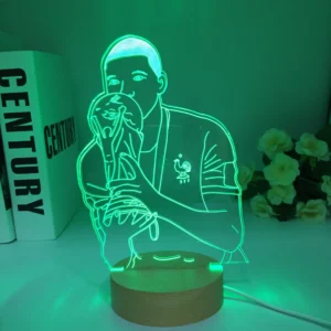 Lampe 3D Football - Killian Mbappe Coupe du Monde