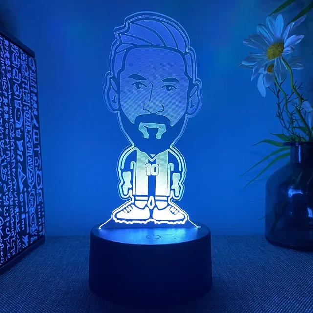 Lampe 3D Football - Lionel Messi Caricature