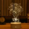 Lampe 3D Bouquet de roses