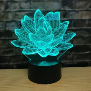Lampe 3D Fleur de Lotus
