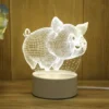 Lampe 3D Cochon Mignon